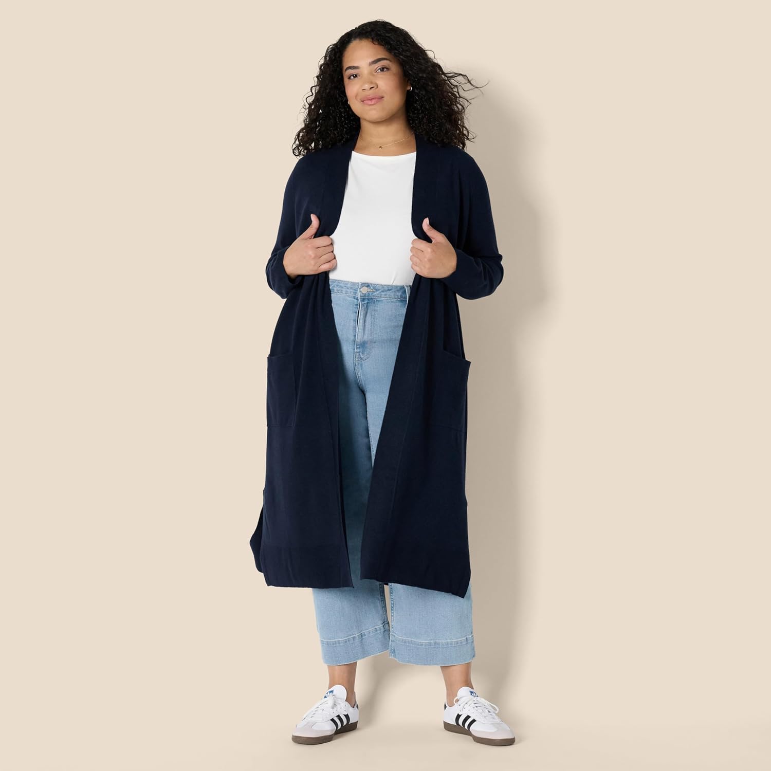 Amazon Essentials Women's Regular Fit Lightweight Duster Length Cardigan Sweater - Image 6