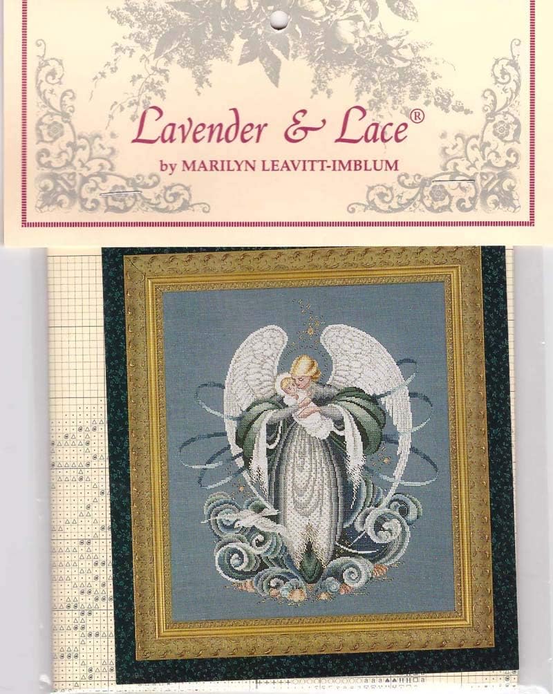 Lavender & Lace Counted Cross Stitch Chart Pattern ~ Angel of The SEA