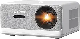 Projetor BYINTEK U14 4K 1080P WiFi Smart Full HD Projetor, Foco Automático, 1250 ANSI Lumens, Totalmente Selado à Prova de Poeira, Alto-falante Integrado de 12 W, Home Theater móvel