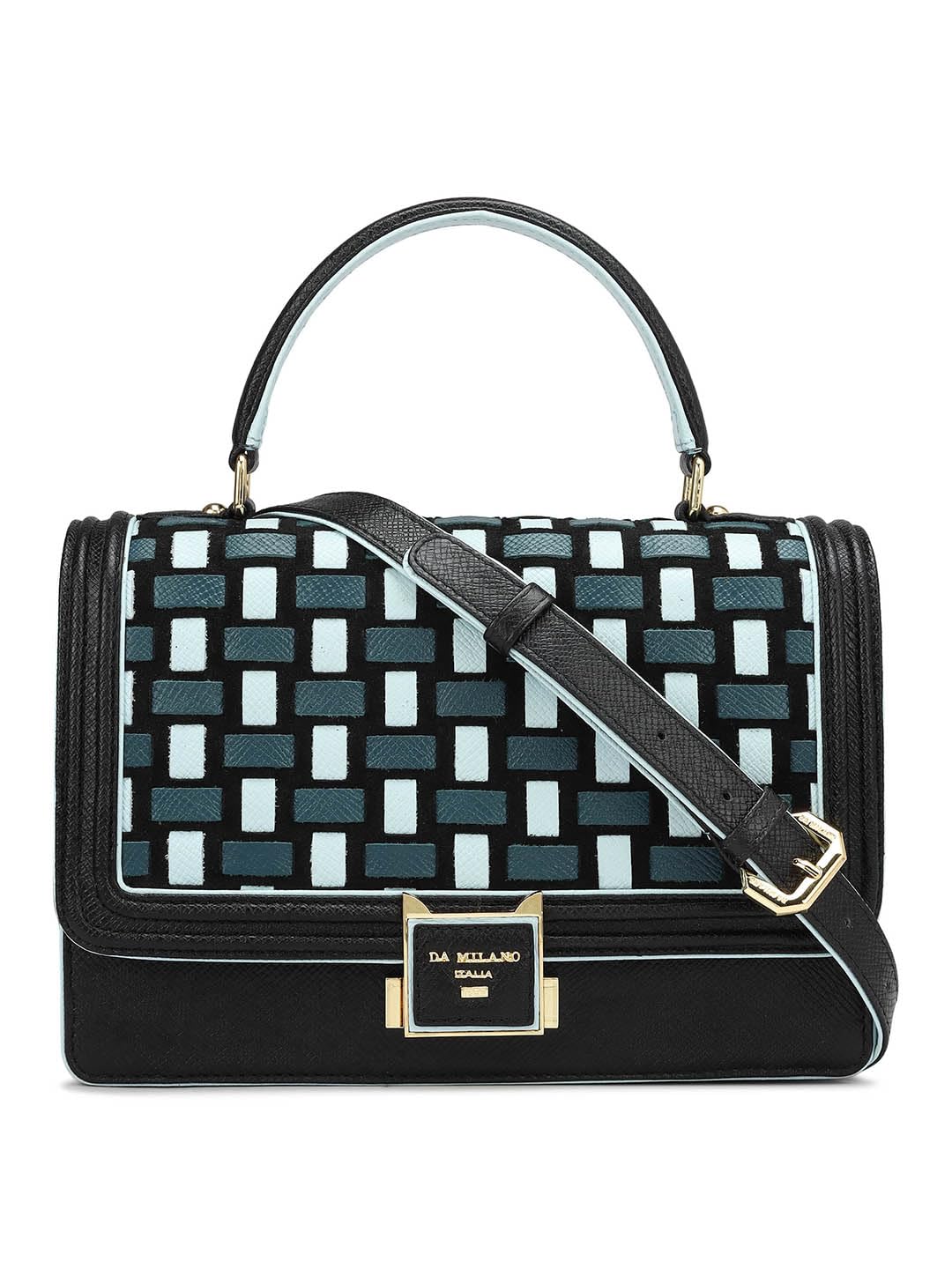 Da Milano Genuine Leather Black Satchel (01257) (Small) (B0DB62C32W) Amazon Price History, Amazon Price Tracker