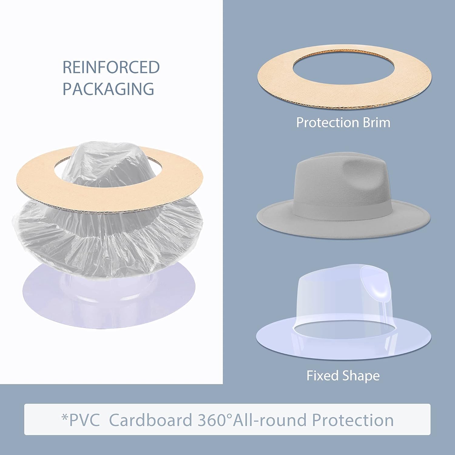 SAJUZEN Womens & Mens Fedora Hats, Wide Brim Fedora Hats for Women Men - Image 5