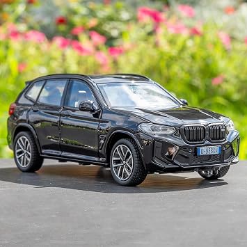 1:32 X3M SUV Diecast Model Car, Pull Back Toy Vehicle with Realistic Lights and Sounds, Black Collectible Car Toy Gift for Boys Girls Adults