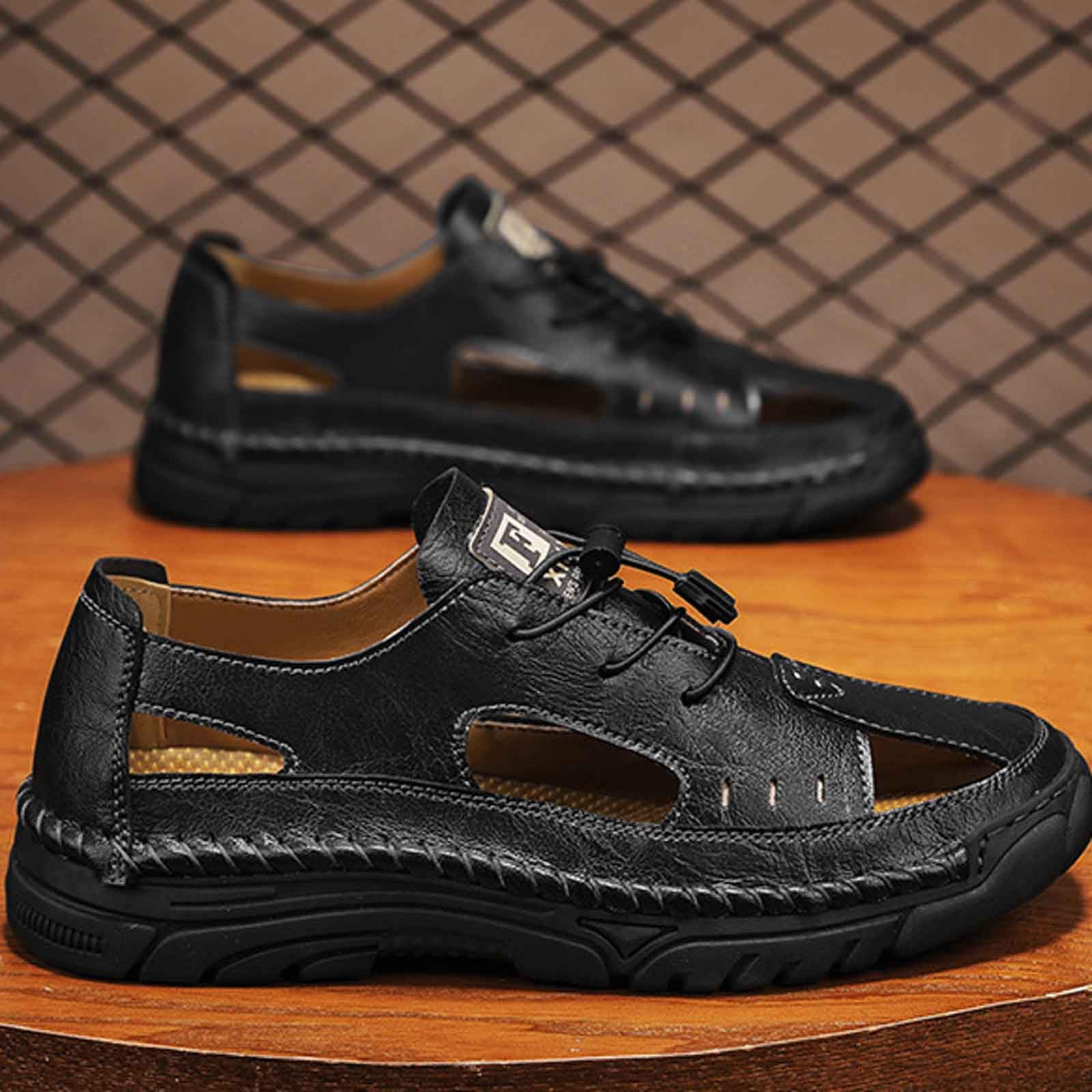 Genérico Sandalias Hombre Verano - Sandalias CóModas Y Transpirables para Hombre Ideales para Uso Informal para Caminar En La Playa con Suela Plana Y Ligeras para Verano Primavera Y OtoñO Chanclas