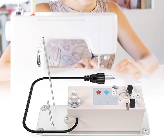 Automatic Bobbin Winder for Sewing Machine Electric Bobbin Winding with Spool Thread Stand for Brother, Babylock, Singer, Janome, Automatic Thread Sewing Machine Accessory