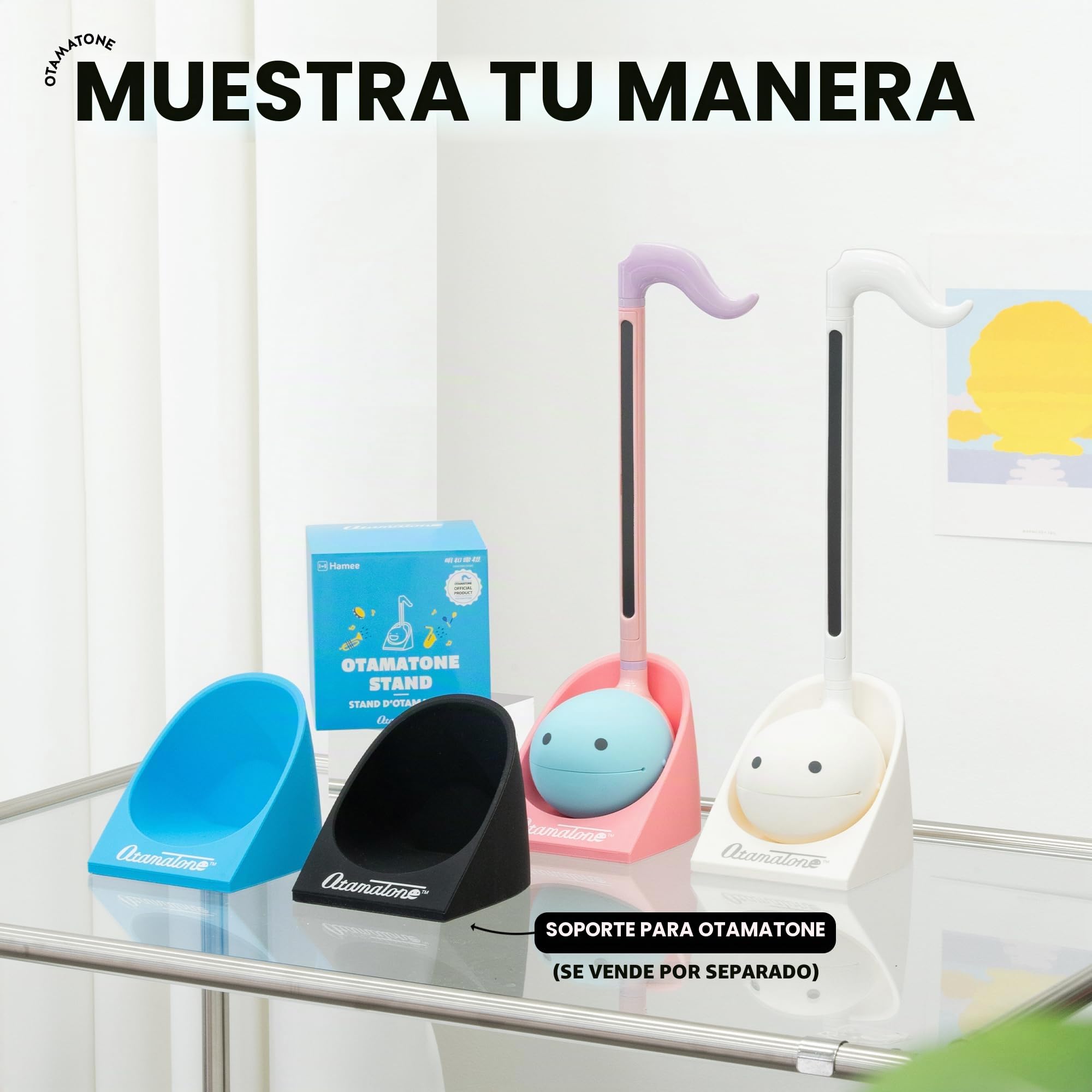 Otamatone [Edición Inglesa] - Instrumento Musical Electrónico Japonés, Sintetizador Portátil de Cube/Maywa Denki de Japón, Blanco