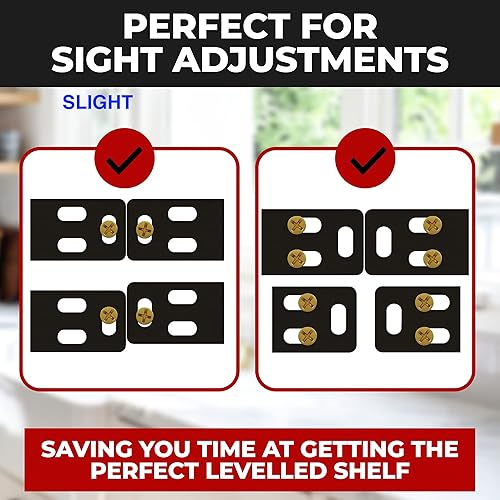 Miniatura 27 de Soporte de estante flotante resistente de 4 x 22 pulgadas - Soporte de estantes de pared largos, accesorios de estante flotante ocultos, soportes