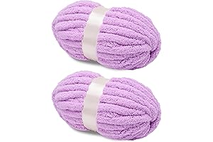 Chunky Yarn: Dive into a Purrfect Creation with Our Plush Purple Yarn...