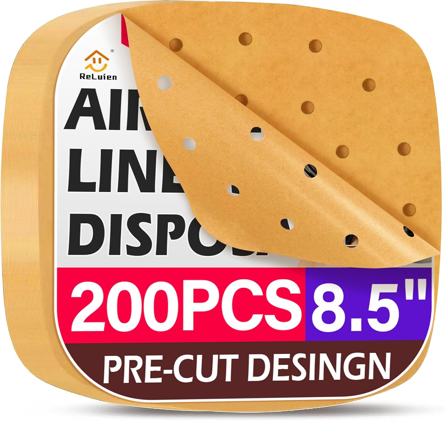 200PCS Air Fryer Parchment Paper Liners,8.5 Inch Perforated Unbleached Parchment Paper,Square Steamer Paper for Air Fryer,Steamer,Oven 200PCS Air Fryer Parchment Paper Liners,8.5 Inch Perforated Unbleached Parchment Paper,Square Steamer Paper for Air Fryer,Steamer,Oven