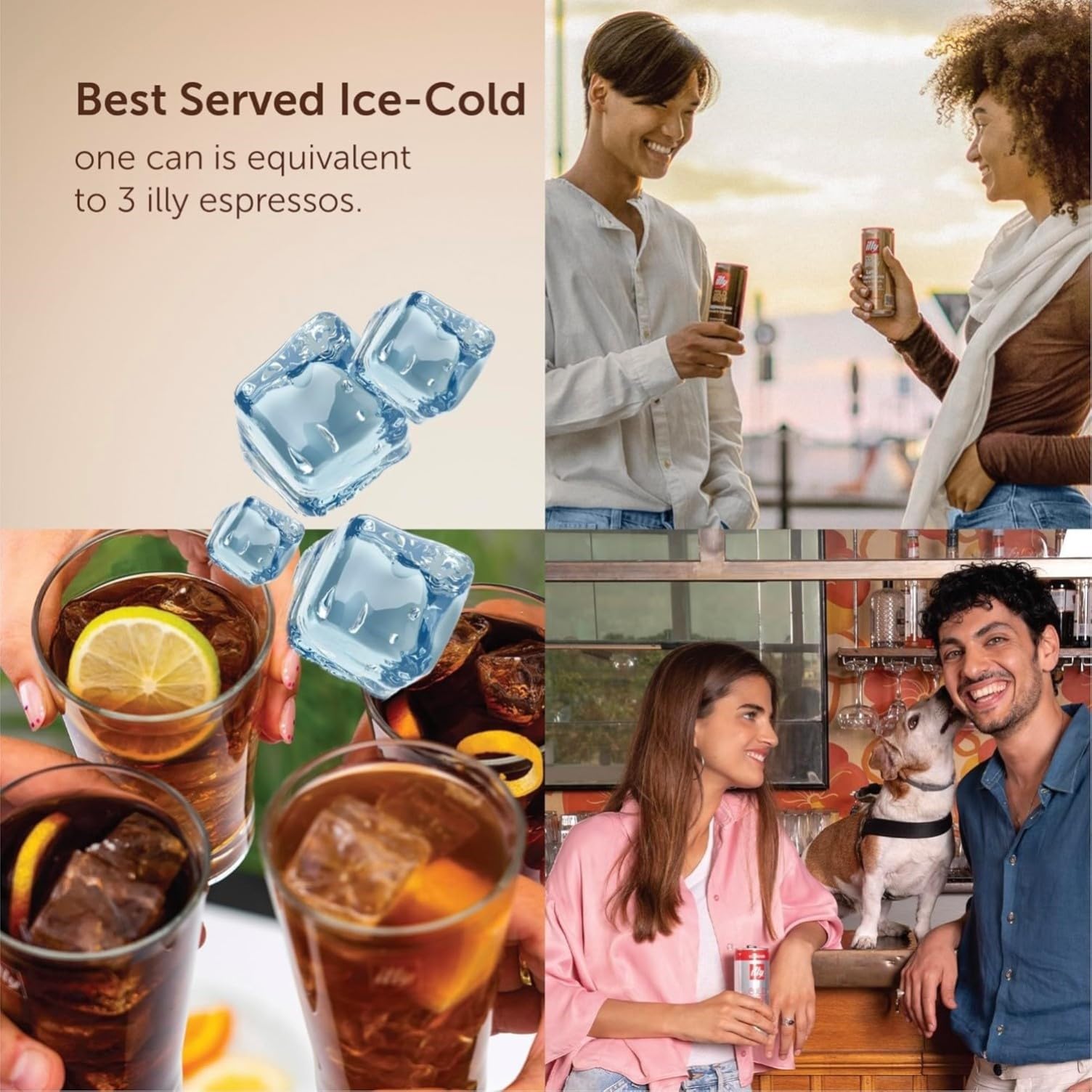illy Cold Brew Kaffee, Latte Macchiato, trinkfertig, Eiskaffee, 12 x 250 ml Dose