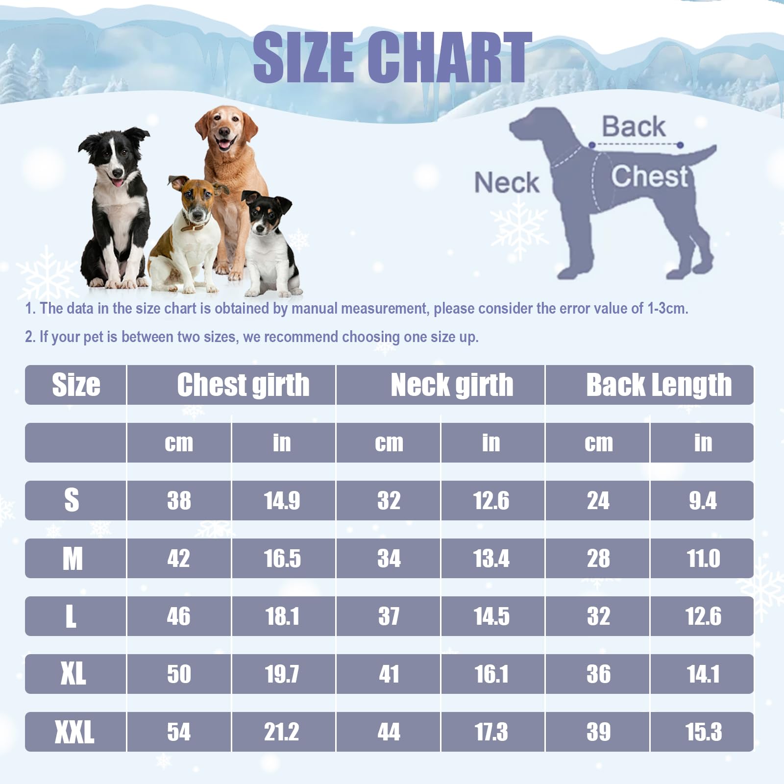 FEimaX Cappotto per Cani Invernale Giacca in Pile Calda con Anello a D, Gilet Cane Antivento Cucciolo Vestiti Caldo per Cani di Piccola e Media Taglia