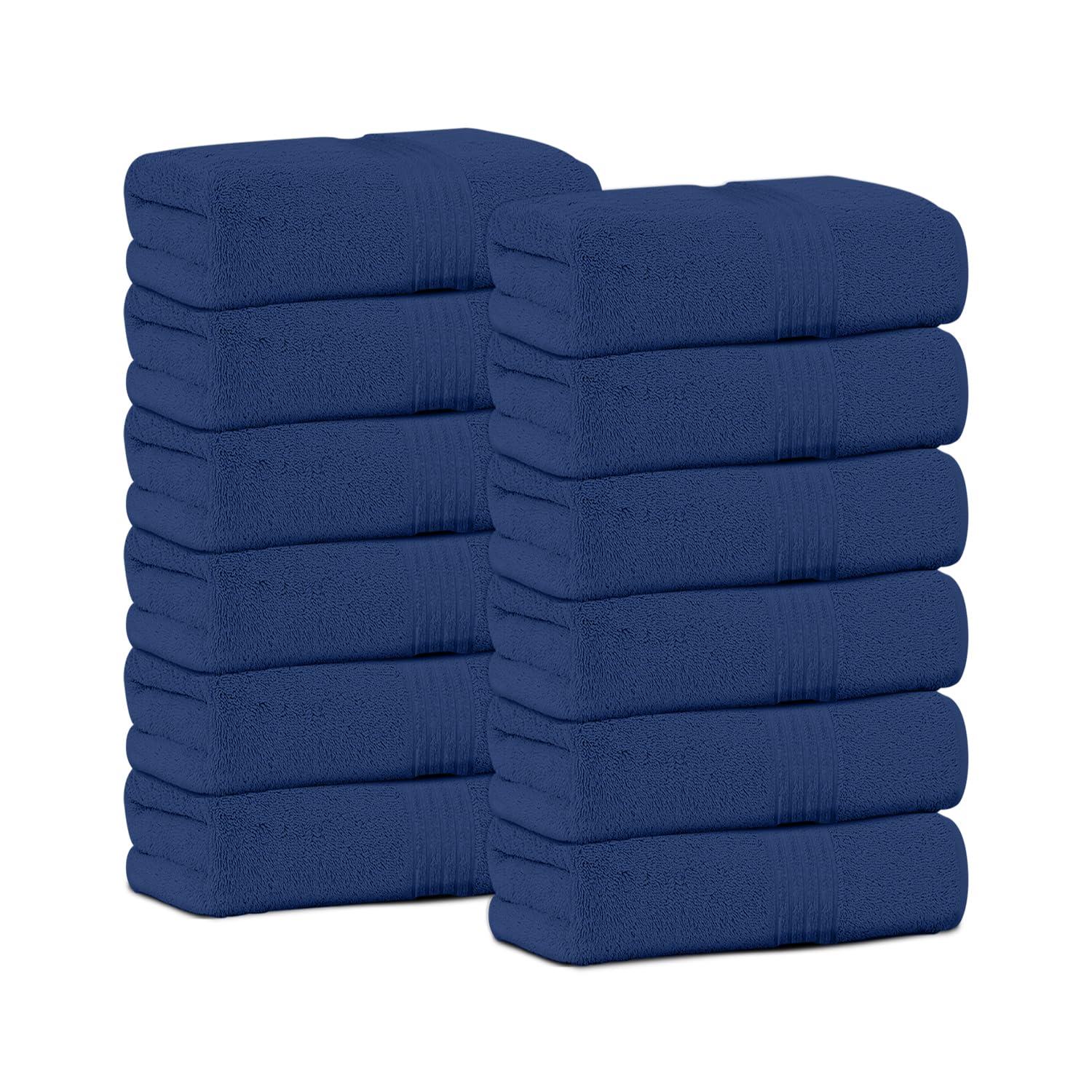 Gc Gaveno Cavailia Blue Flannel Face Cloth Towels - 30 X 30 Cm - 12 Pack