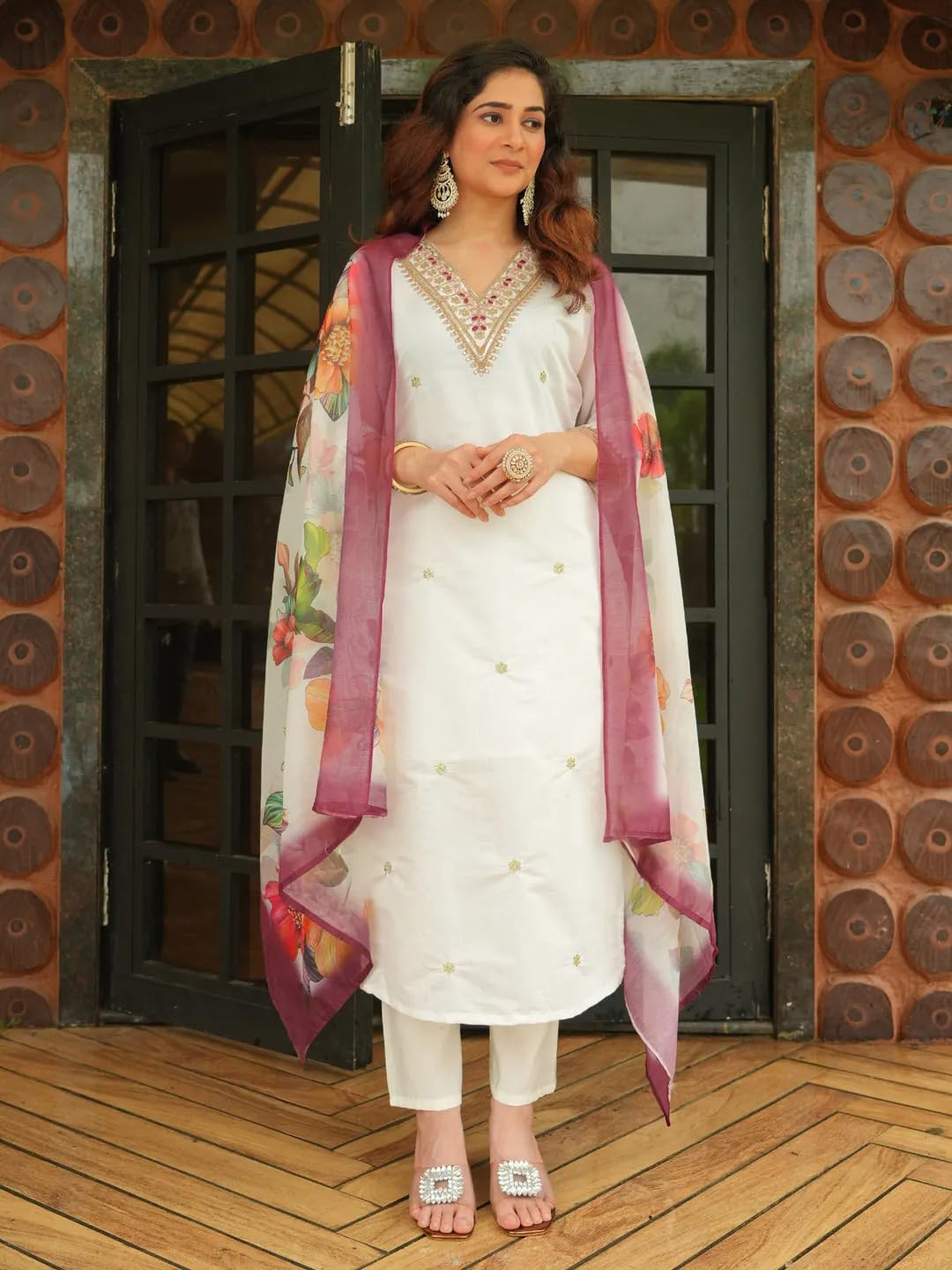 Rutsh Fashion Women's Embroidered Straight Kurti Set with Dupatta |MERRA 1-picture-15