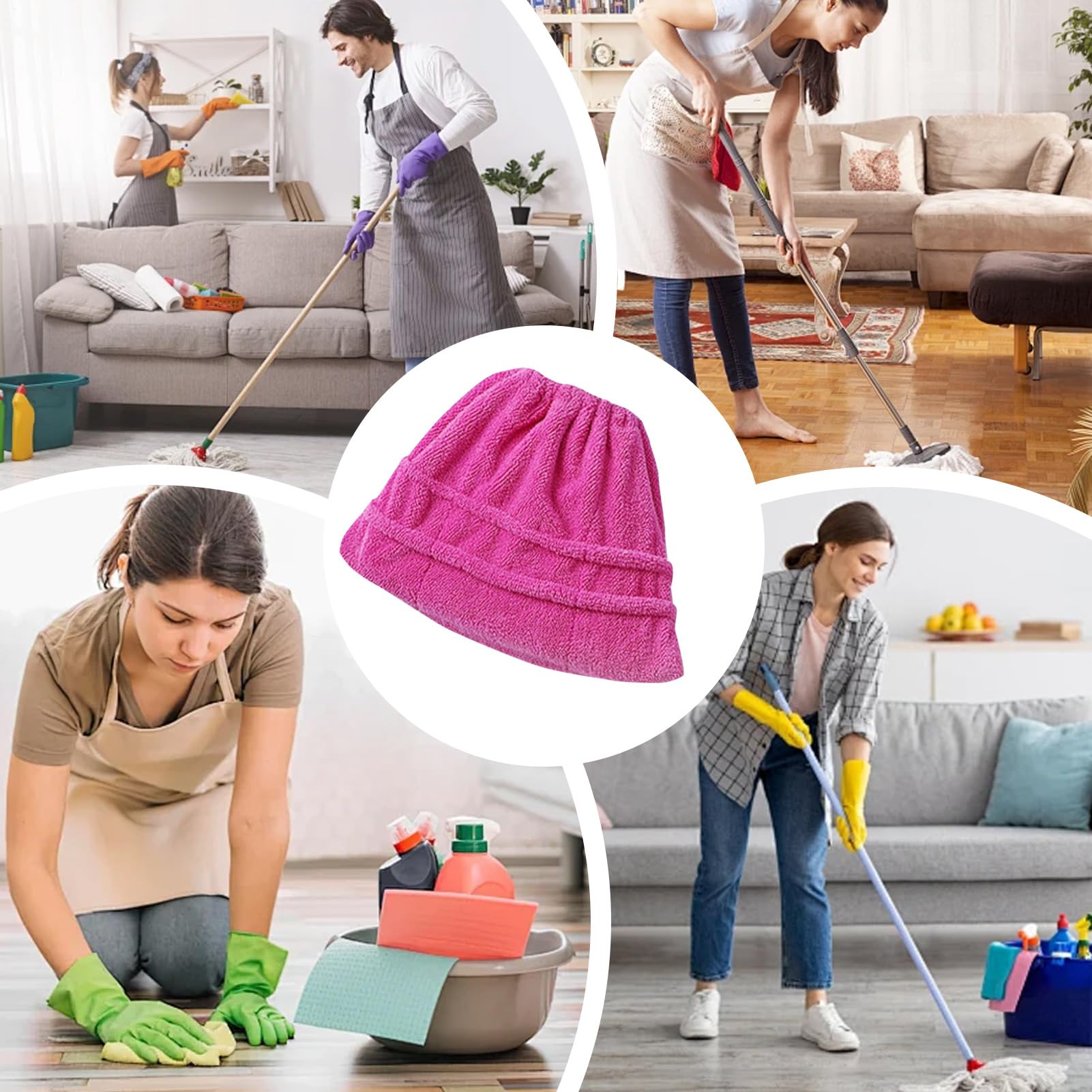 Housse de protection pour essuyage, protection pratique pour le nettoyage des sols, recharge pour balayer le stratifié, le parquet, le carrelage, l'épilation, les toiles d'araignée, la maison et le