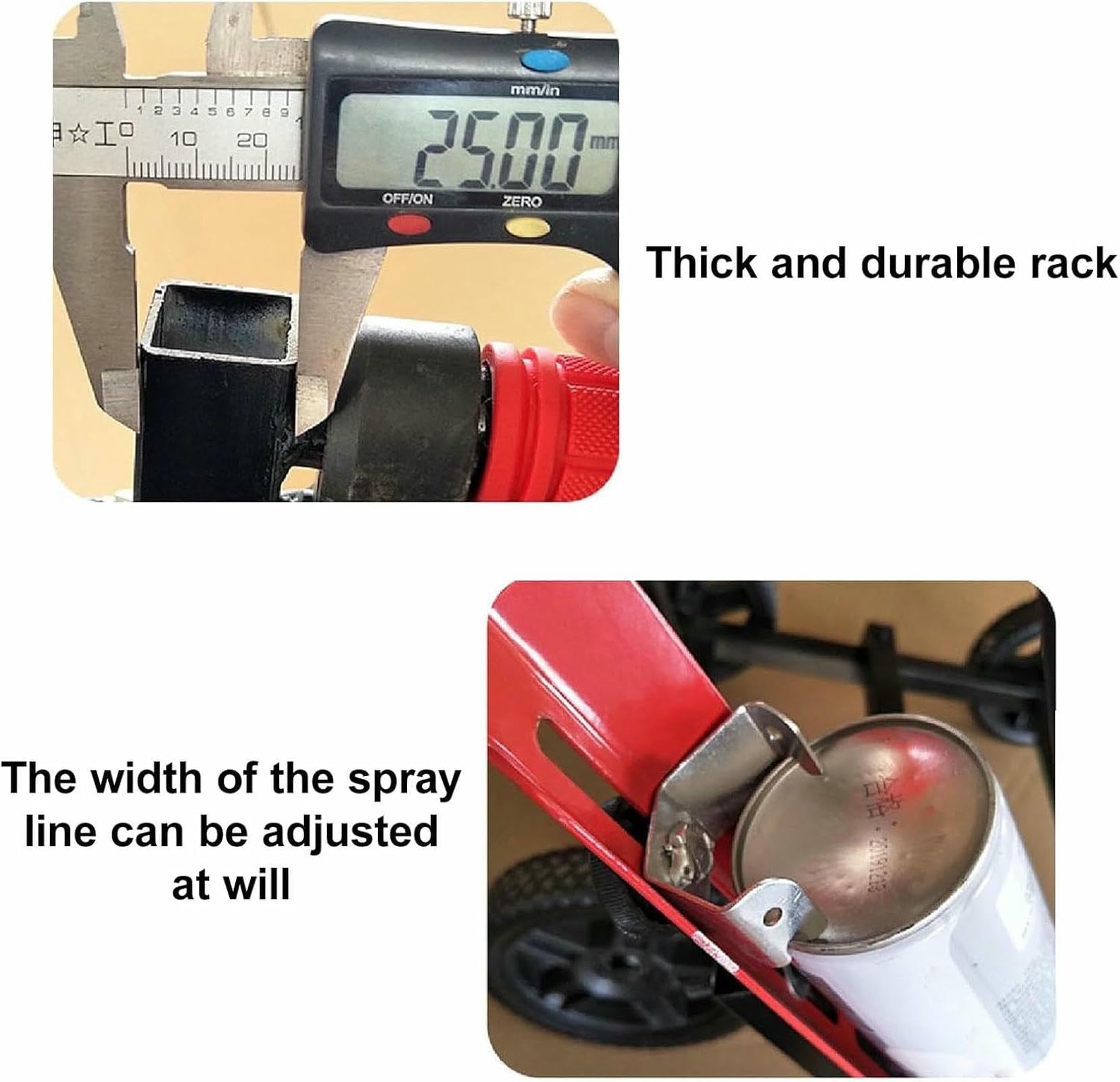 Vernice spray professionale per marcatura inversa per strisce precise di parcheggi, strade, garage e scuole, ideale per disegnare linee rette, curve e cerchi (vernice non inclusa)