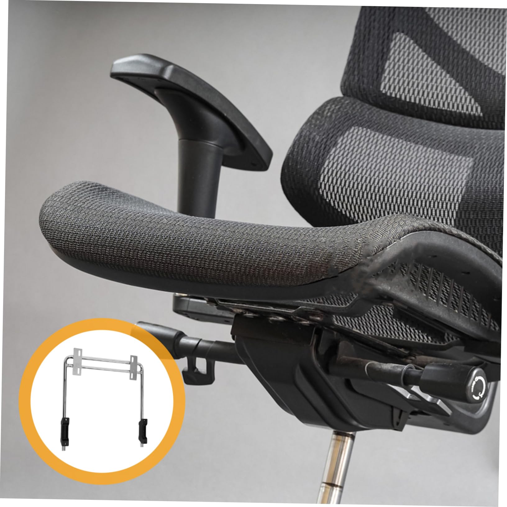 BESTYASH Eisen Fußstütze Für Bürostühle Ergonomisches Fußkissen Mit Einziehbarem Design Verstellbares Stuhlpodest Für Bein Und Knöchelentlastung Praktisches Bürozubehör Für Täglichen Gebrau