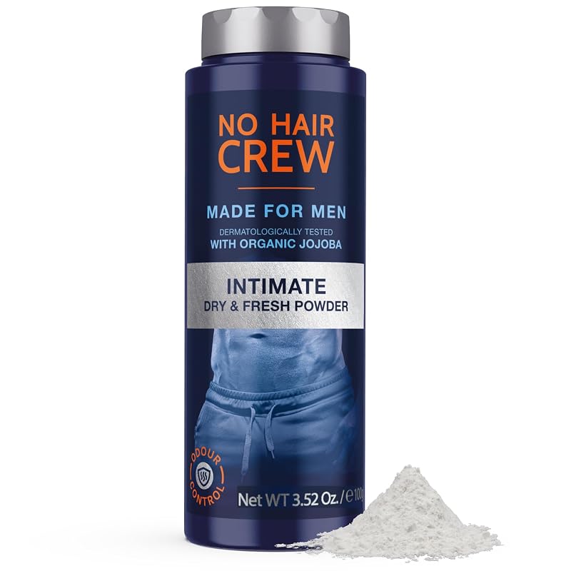 NO HAIR CREW Pó corporal seco e fresco para homens, 99,2 g