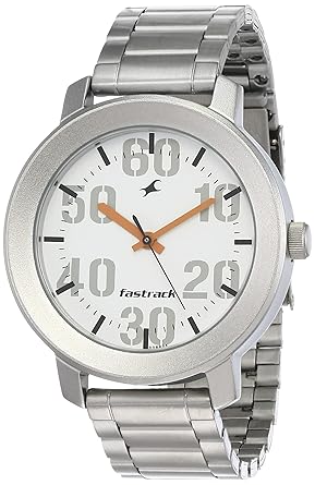Fastrack Casual Analog White Dial Mens Watch-NL3121SM01