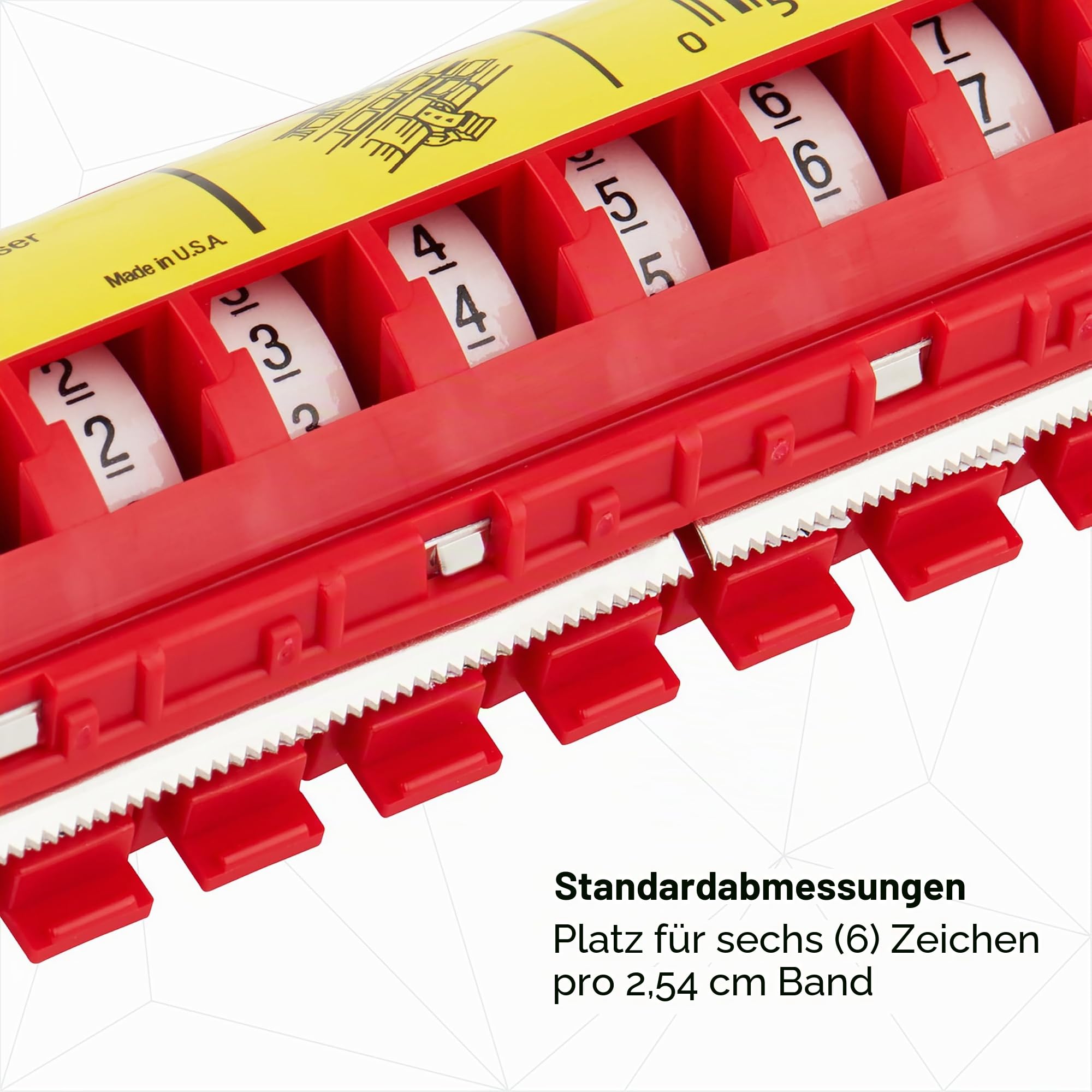 3M ScotchCode STD-0-9 Drahtmarkierungsbandabroller mit Klebeband, inklusive je 1 Rolle von 0-9 nummerierten Rollen