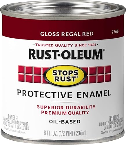 Vista 38 de Rust-Oleum 7792502 Stops Rust Pintura con Brocha, Cuarto de Galón, Blanco Brillante, (Paquete de 1)