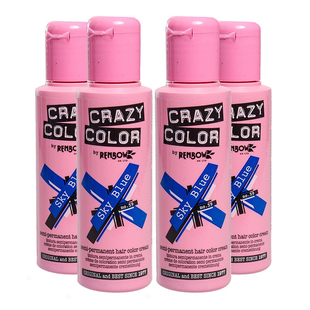 Crazy Color Sky Blue no 59 100ml x4