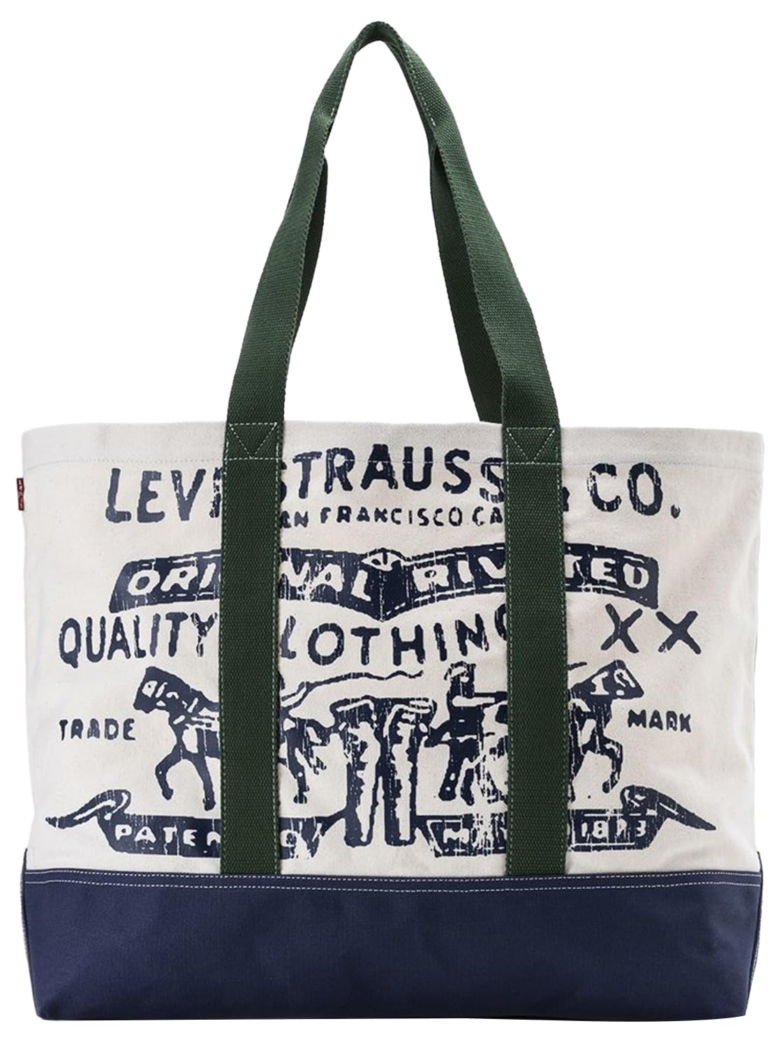 Levi's Two Horse Tote-All XL para Mujer, Marfil/Beige, Extra-Large