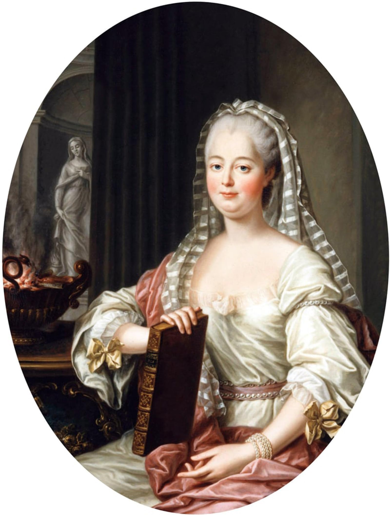 ARTXLXXBN Famous Painting Art Wall Decor Abstract Art Picture Jeanne Antoinette Poisson Madame De Pompadour by Francois Hubert Drouais Animal Pictures for Home Decor 60x90cm