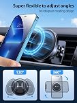 VICSEED for MagSafe Car Mount【Upgraded Strongest Magnet Power】 Magnetic Phone Holder for Car Vent 360 Adjustable Magnetic Car Phone Holder Mount for iPhone 15 14 13 12 Pro Max Plus Mini