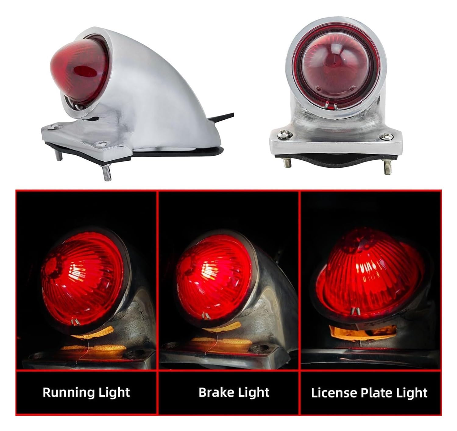 Fanale Posteriore Applicazione Retro Motociclo Fanale Posteriore Freno Luce di Stop Sparto Universale Per Chopper Per Bobber