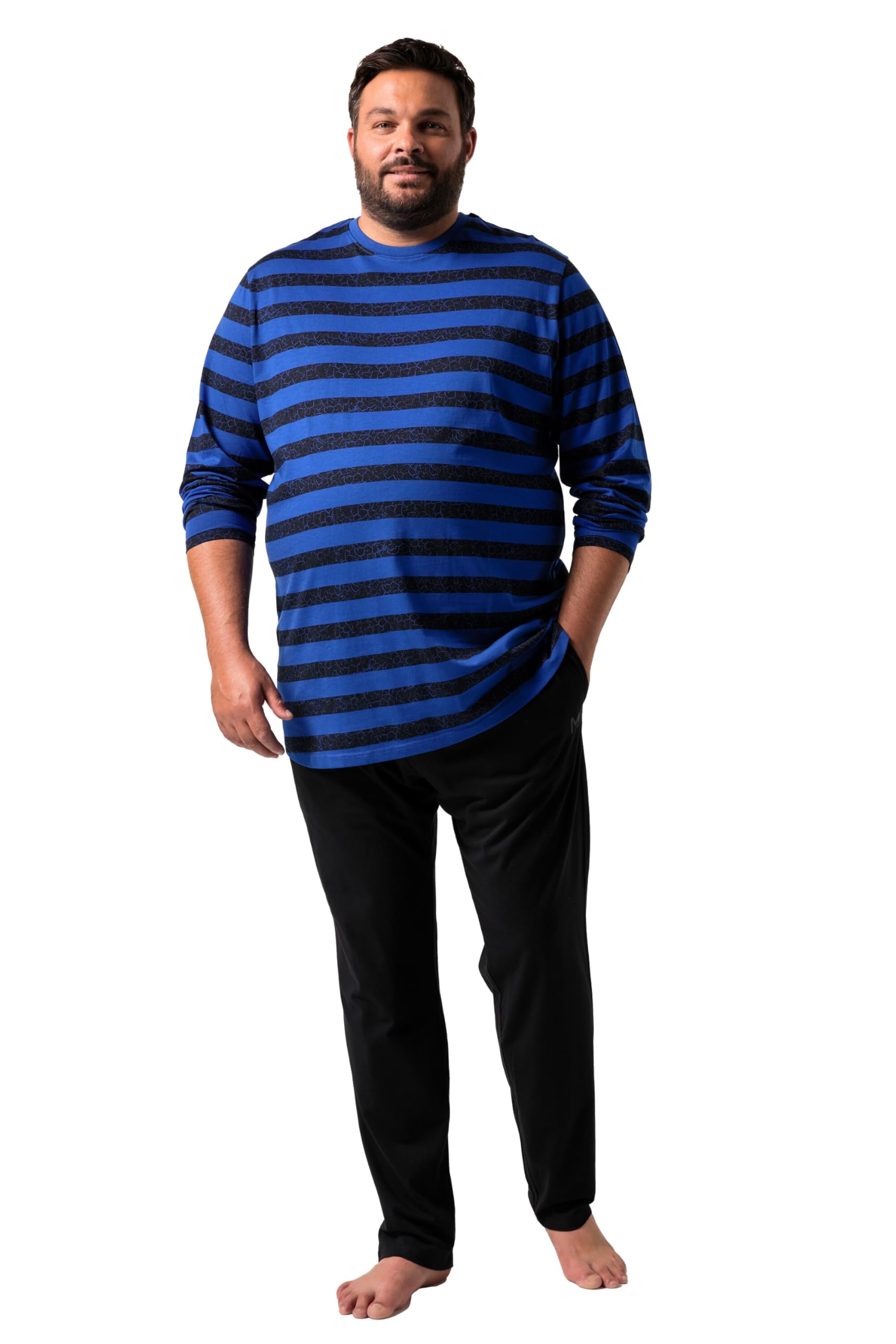 Men Plus Herren Langer Schlafanzug