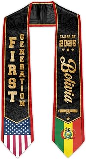 First Generation Graduation Stole Class of 2025 Graduation Sash 72 Inches Graduate Honor Stoles for Graduates