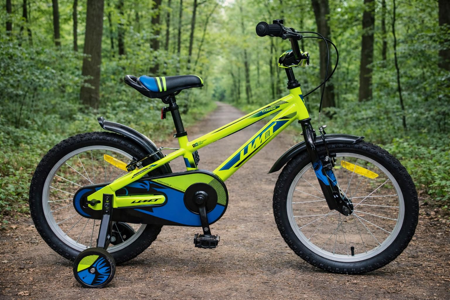 Bicicleta 16 Pulgadas niño | Bicicleta niño 5-7 años + Frenos V-Break + Estabilizadores + Cuadro Acero | Segura y Resistente