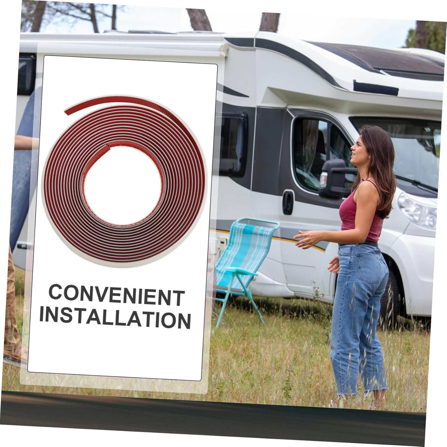 PRETYZOOM PVC Drip Rail for Rvs Cars Trucks Flexible Rain Gutter Strip for Rainwater Diversion Water Easy Installation