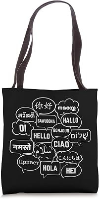 Multilingual Polyglot Globetrotter | Language Lover Tote Bag