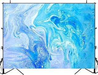 Blur marbling Blue Violet Creative Abstract Oil Painted Backdrop Bitrhday Party Decorations Photography Studio Photo Backdrops Background Props Wall Decor Photoshoot Podcast