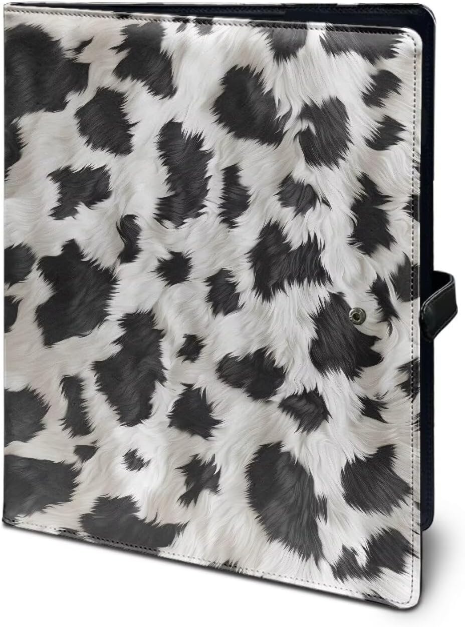 Fragonfly Clipboard with Storage Split Design Dandelion Portfolio Binder Organizer PU Leather Clipboard Folder for Office, Men, Women