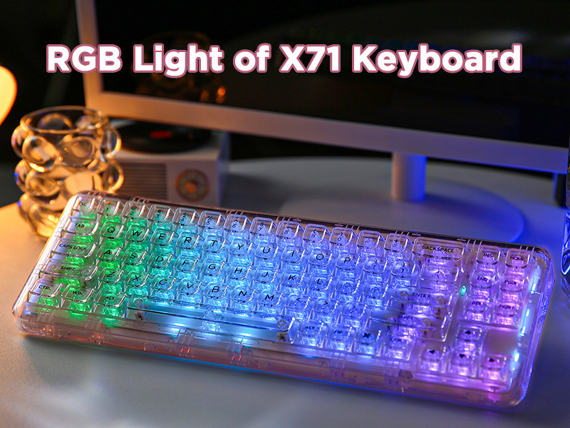 YUNZII X71 メカニカルゲーミングキーボード (ピンク) 楽天市場】【送料無料】YUNZII X71 メカニカルゲーミング