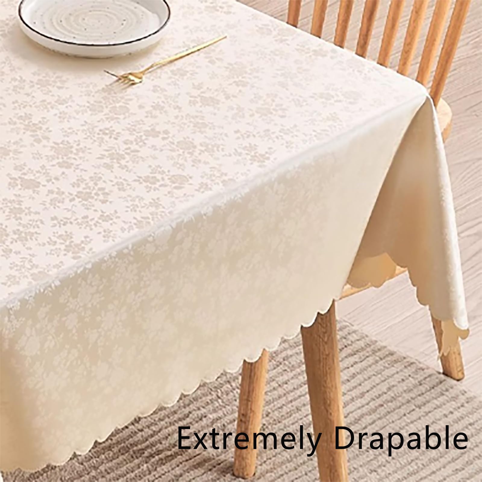 Mantel Mesa Rectangular, Mantel Antimanchas Impermeable, Elegante Cubierta de Mesa Lavable Resistente, para cumpleaños Jardin Exterior Picnic Comedor Concina, Terraza, Otoño