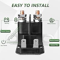 Vista 2 de Solenoide de arranque para John Deere AM138068 Cub Cadet 725-04439 MTD Troy-Bilt Trombetta 862-1211-211-16 Tractor cortacésped