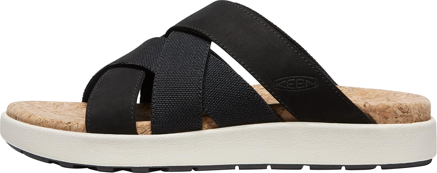 KEEN womens Elle Mixed Slide Comfortable Casual PlatformSandals