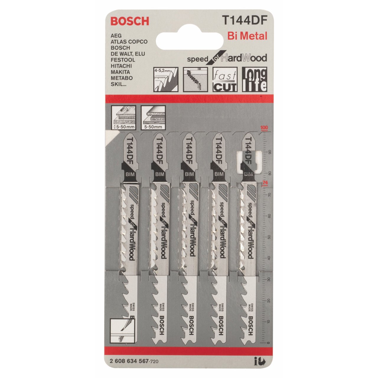 Bosch Professional 2608634567 Speed Hardwood 1 Lug 144 DF