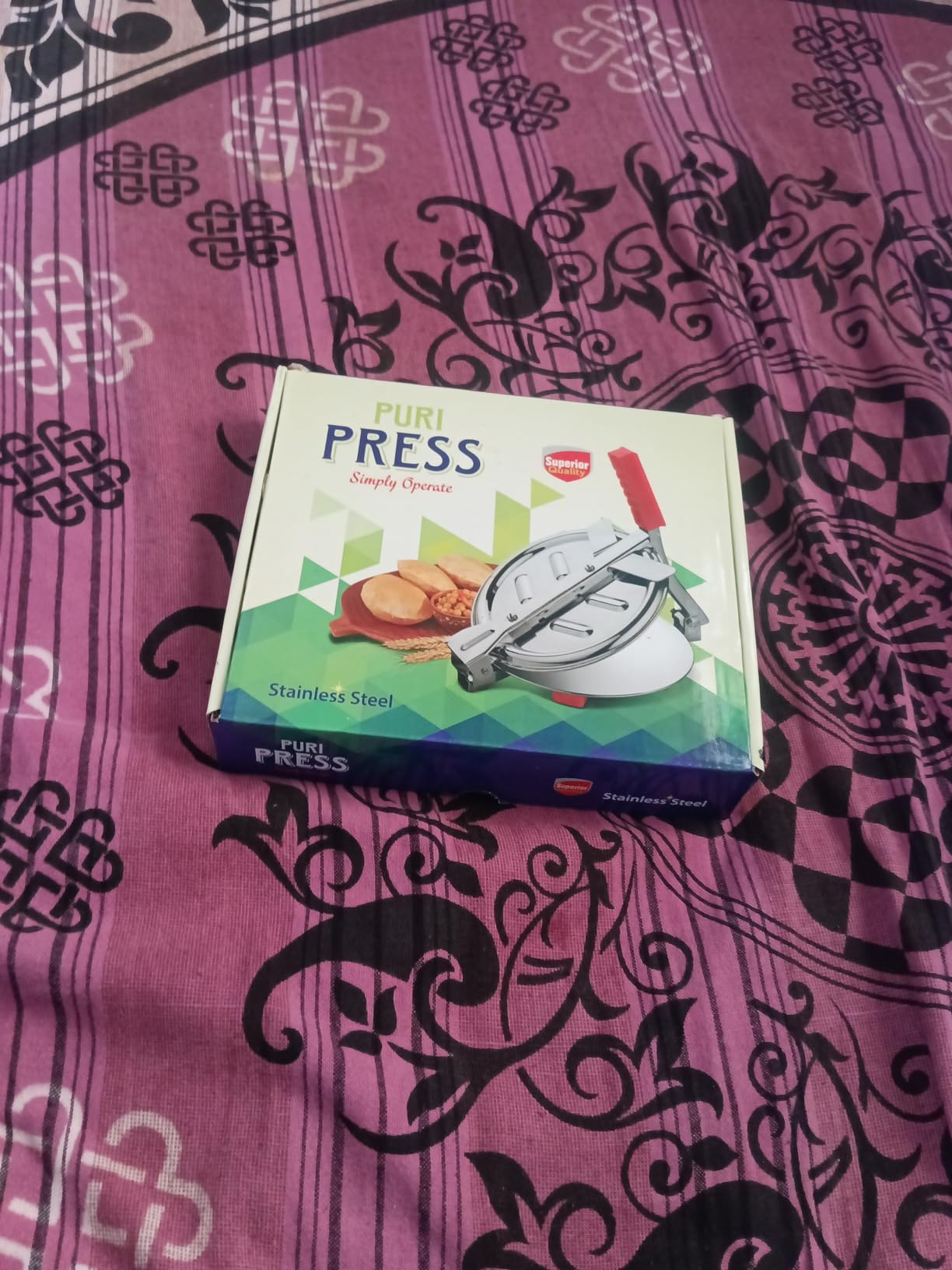 Buy Daily Shop Stainless Steel Puri Maker Press Machine - Roti chapati ...