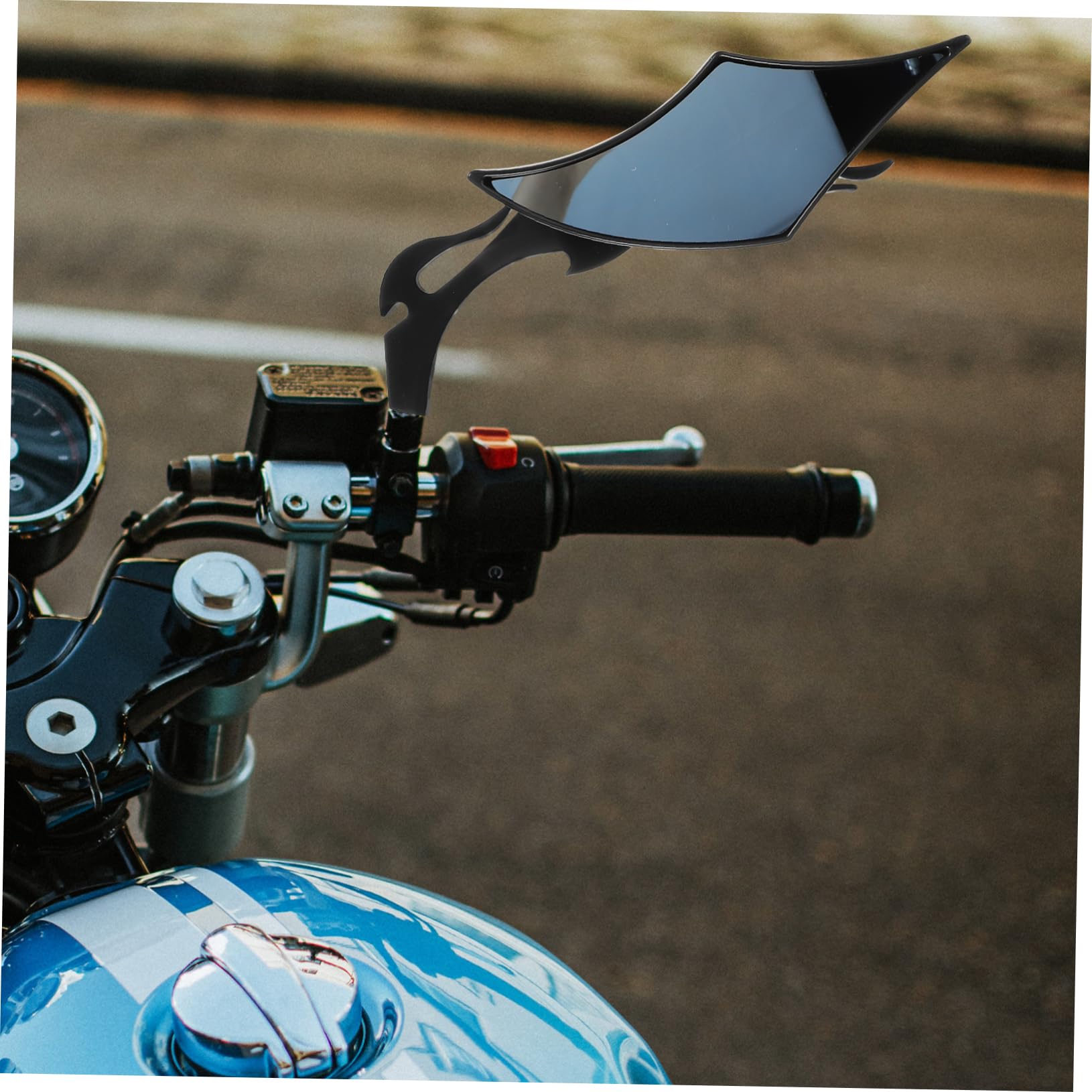 TOPBATHY Espejo Retrovisor Para Motocicleta Compatible Bicicleta Materiales Abs Resistentes Diseño Elegante
