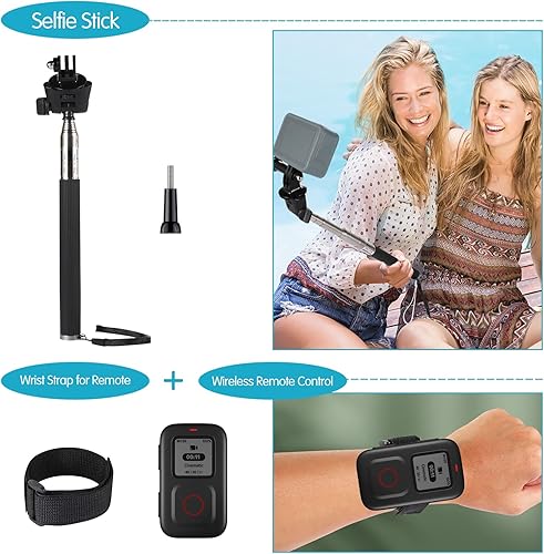 Miniatura 5 de Kuptone Kit de accesorios de cámara de acción para GoPro Hero 1110987654, GoPro Max, GoPro Fusion, Insta360, DJI Osmo ActionAction 2, AKASO