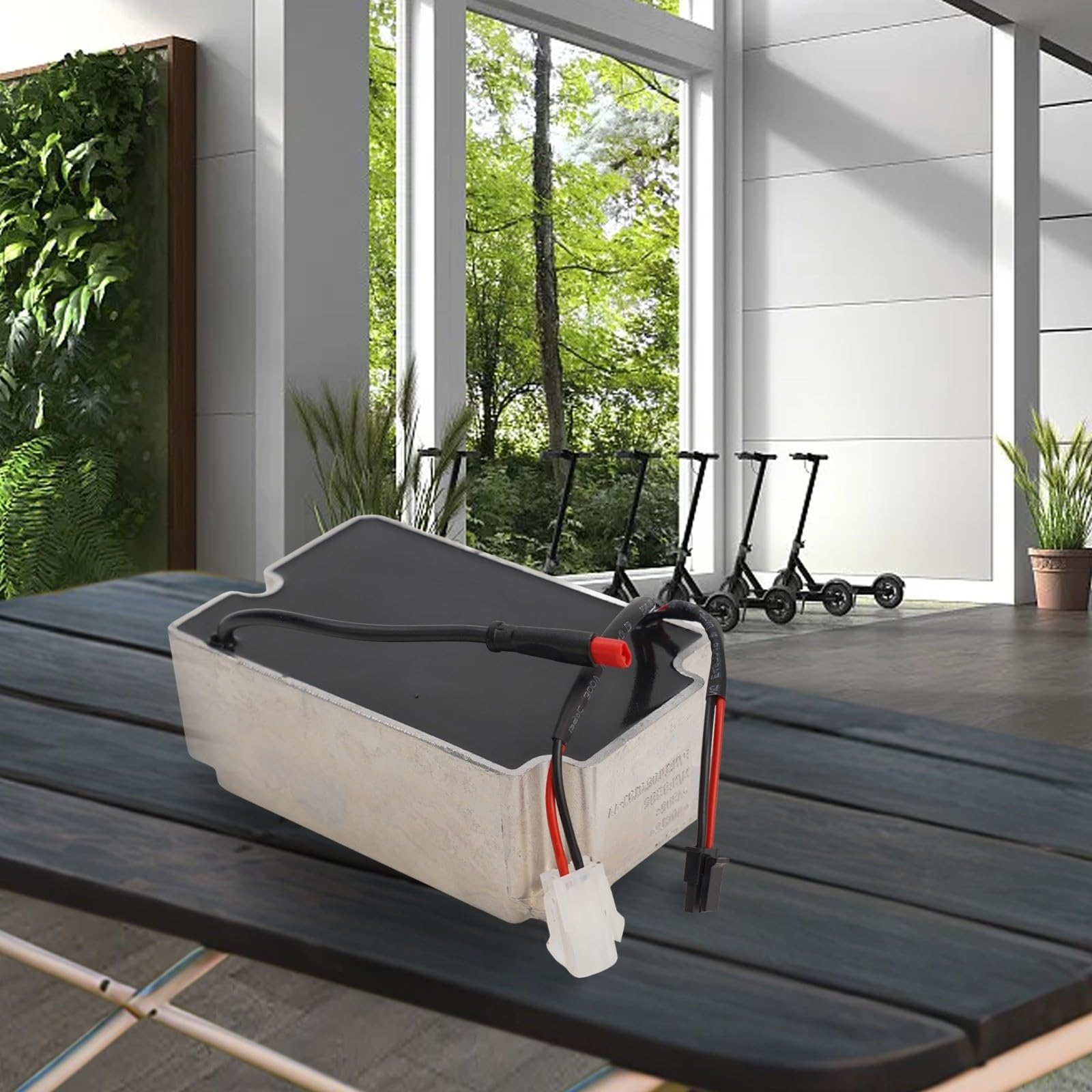 Chargeur intégré pour scooter électrique Ninebot Max G30, accessoire de port de charge de rechange en métal, noir (B)