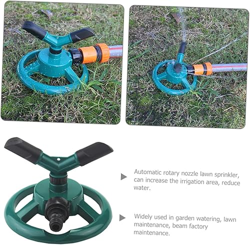 Miniatura 4 de Wakauto Automatic Rotating Lawn Sprinkler Spray Mode Garden Watering Tool with Stable Base for Vegetable and Above Ground Irrigation