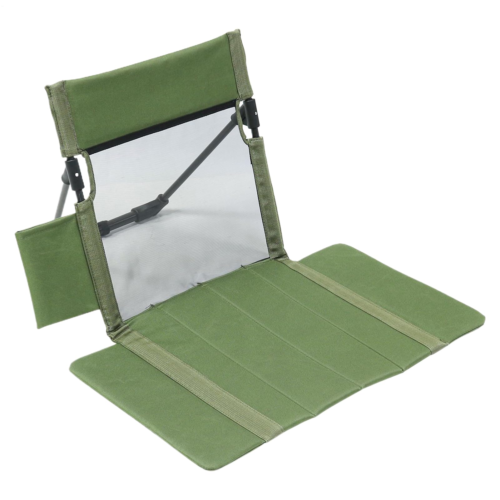 Siège de blanchiment pliable et portable avec dossier pour stade et camping