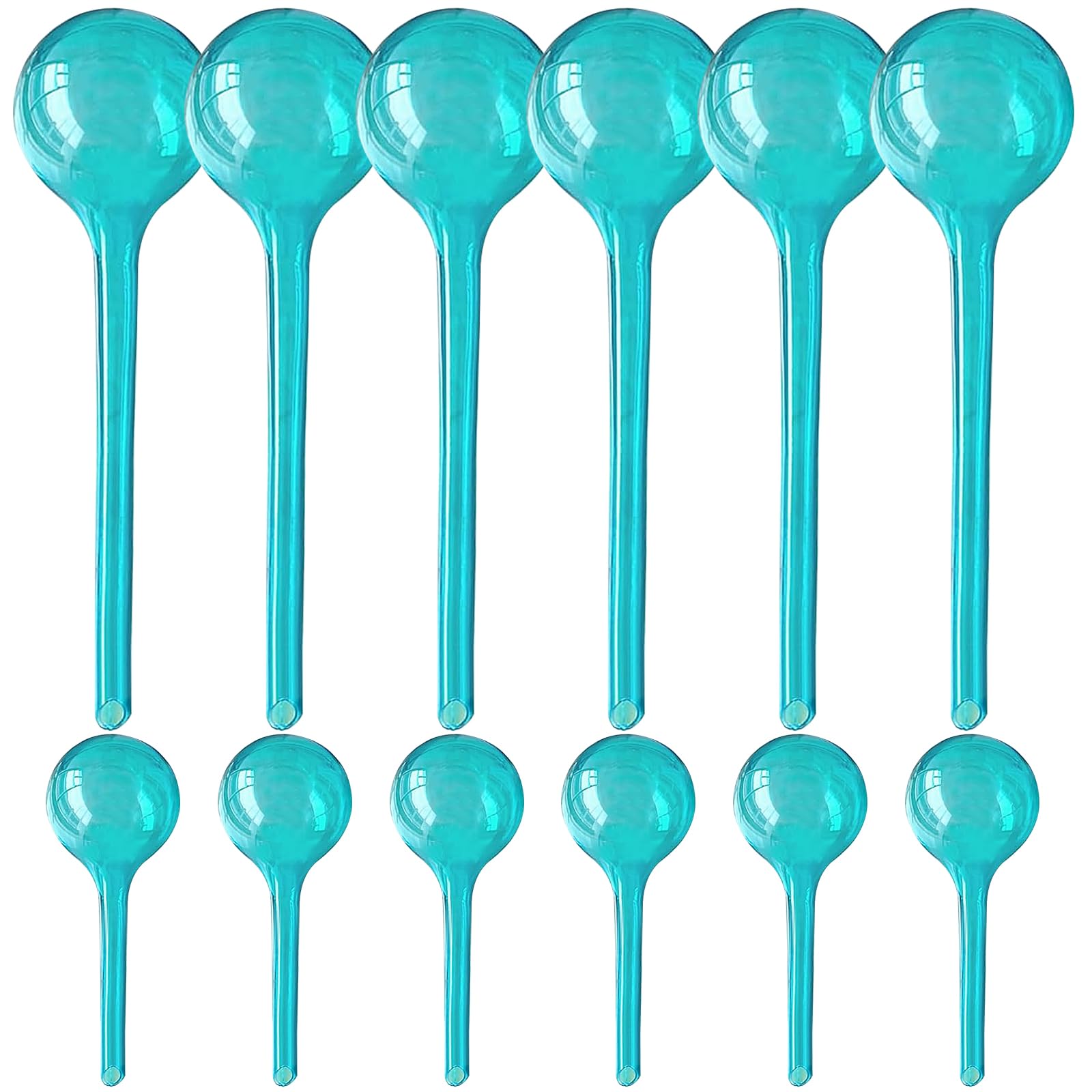 Kulki nawadniające, 12 sztuk kul do nawadniania roślin, 6 sztuk 13 x 5 cm + 6 sztuk 26,5 x 8 cm, kule nawadniające, małe rośliny doniczkowe, do automatycznego nawadniania ogrodów