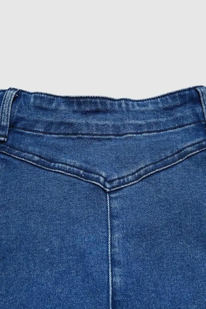 yoeasy Women's Vintage Denim Maxi Skirt Casual High Waist Flowy Swing A-Line Long Jean Skirt