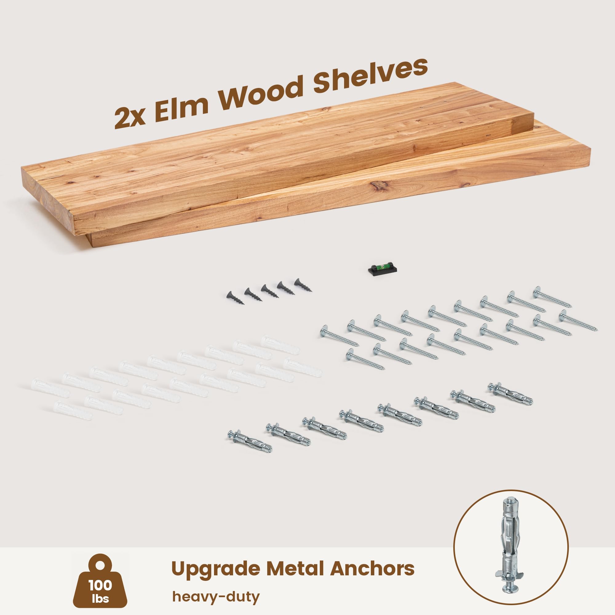 未使用MagicalFurniturePuroShelf/S-size Amazon.com: Rustic Elm Wood Floating Shelves for Wall, Flat