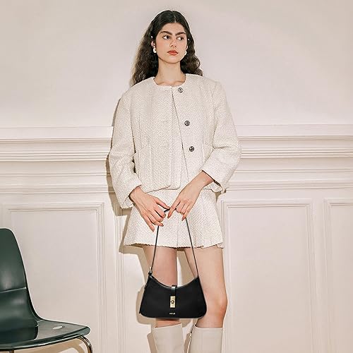 Miniatura 2 de Keyli - Bolso de hombro de moda para mujer, de cuero vegano, con correa ajustable, bolsos estilo hobo, con asa larga